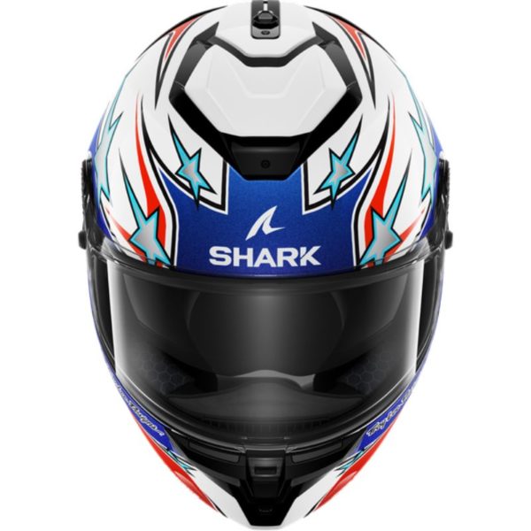 CASCO SHARK SPARTAN GT PRO FLAGSTAFF White Red Blue