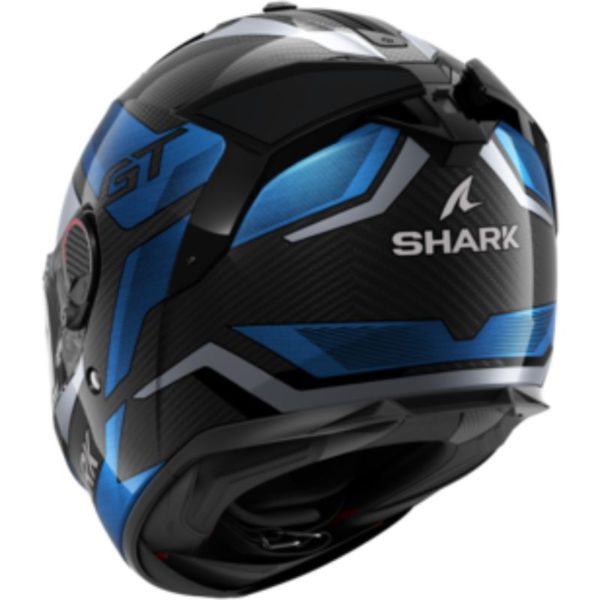 CASCO SHARK SPARTAN GT PRO RITMO CARBON Carbon Blue Chrom