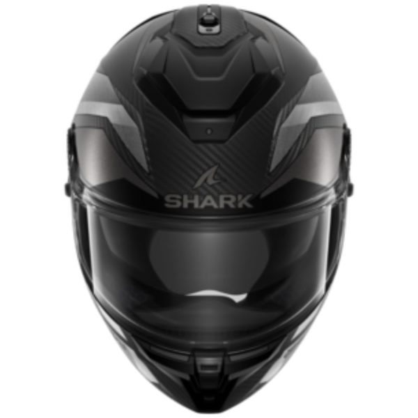 CASCO SHARK SPARTAN GT PRO RITMO CARBON Mat Carbon Silver Chrom