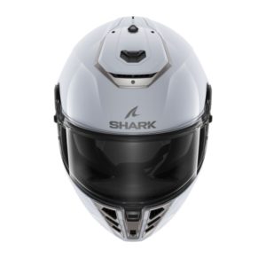 Casco Shark SPARTAN RS BLANK White Silver Glossy