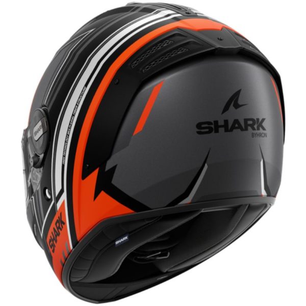 CASCO SHARK SPARTAN RS BYRHON Mat Black Orange Chrom