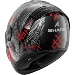 CASCO SHARK SPARTAN RS CARBON SHIEVER Carbon Anthracite Red
