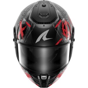 CASCO SHARK SPARTAN RS CARBON SHIEVER Carbon Anthracite Red