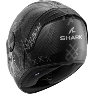 CASCO SHARK SPARTAN RS CARBON SHIEVER Mat Carbon Anthracite Silver