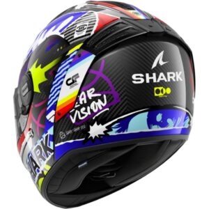 CASCO SHARK SPARTAN RS CARBON STREETRUSH Carbon Blue Chrom