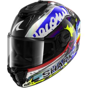 CASCO SHARK SPARTAN RS CARBON STREETRUSH Carbon Blue Chrom