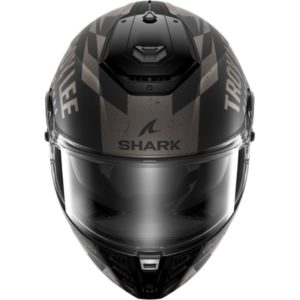 CASCO SHARK SPARTAN RS RACESHOP Mat Black Anthracite Silver