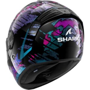 CASCO SHARK SPARTAN RS REPTAIA Black Blue Glitter