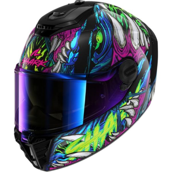 CASCO SHARK SPARTAN RS SHAYTAN Black Green Violet