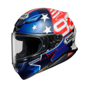 CASCO SHOEI NXR 2 MARQUEZ AMERICAN SPIRIT TC10