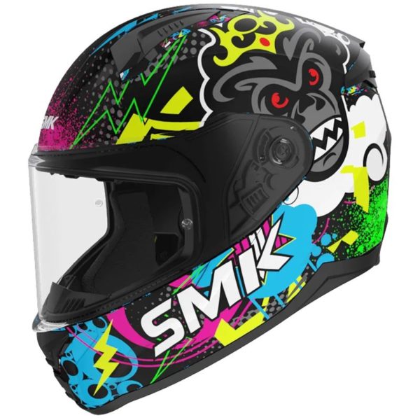 CASCO SMK BIONIC KID CHIMPZ DECORADO MATE (MA264)