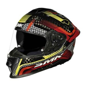 CASCO SMK TITAN CARBON RAZOR DECORADO BRILLO (GL234)