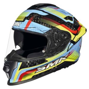 CASCO SMK TITAN CARBON RAZOR DECORADO BRILLO (GL254)