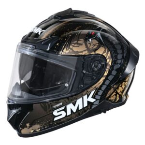 CASCO SMK TYPHOON REPTILE DECORADO BRILLO (GL277)