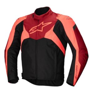 Chaqueta Alpinestar T-JAWS V4 WP BLACK RED FLUO DARK RED