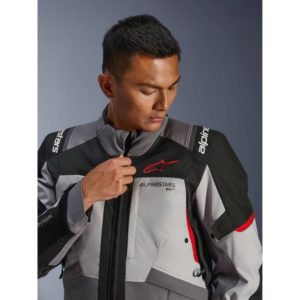 CHAQUETA ALPINESTARS ANDES V4 DRYSTAR DK GRAY ICE GRAY BK BRIGHT RED