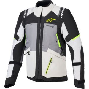 CHAQUETA ALPINESTARS ANDES V4 DRYSTAR DK GRAY ICE GRAY BK YLLW FLUO
