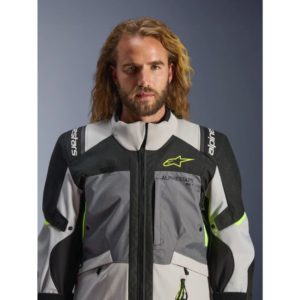 CHAQUETA ALPINESTARS ANDES V4 DRYSTAR DK GRAY ICE GRAY BK YLLW FLUO
