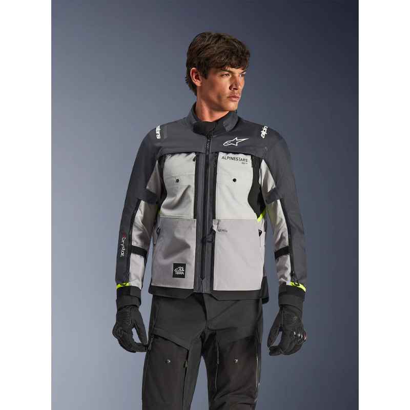 CHAQUETA ALPINESTARS CUSCO DRYSTAL® ICE GRAY MID GRAY DEEP GRAY
