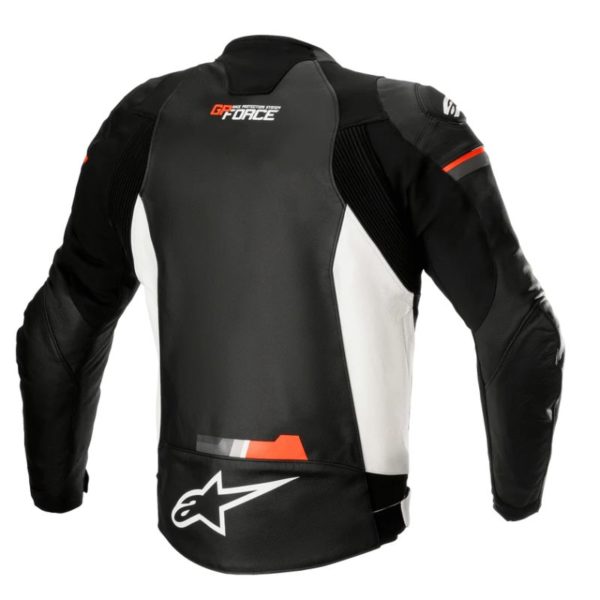 Chaqueta Alpinestars GP FORCE LEATHER BLACK WHITE RED FLUO