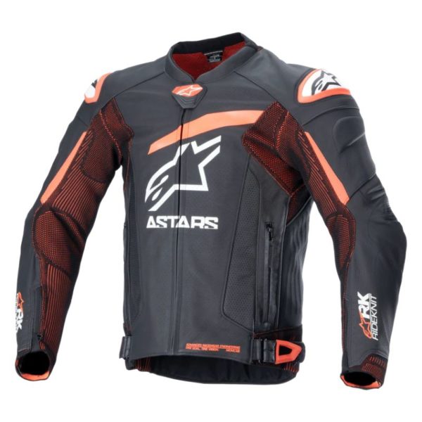 Chaqueta Alpinestars 	
GP PLUS R V4 RIDEKNIT LEATHER BLACK RED FLUO WHITE