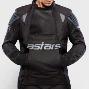 Chaqueta Alpinestars HALO DRYSTAR DARK BLUE DARK KHAKI FLAME ORANGE