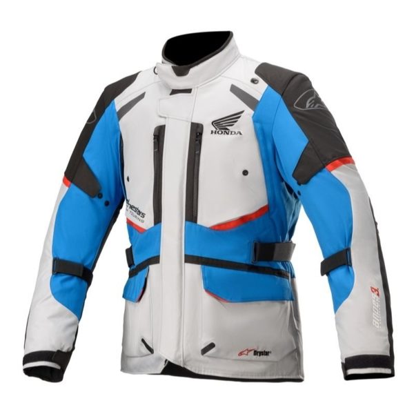 Chaqueta Alpinestars Honda Andes V3 Drystar Ice gray blue bright red