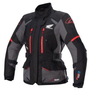 Chaqueta Alpinestars HONDA STELLA ANDES V3 DRYSTAR BLACK TAR GRAY BRIGHT RED