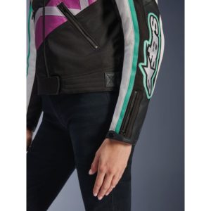 Chaqueta Alpinestars IDLES BLACK OFF WHITE PURPLE