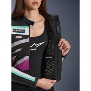 Chaqueta Alpinestars IDLES BLACK OFF WHITE PURPLE