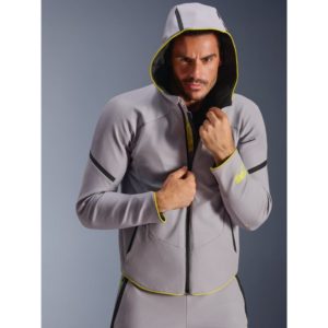 CHAQUETA ALPINESTARS IMPERMEABLE AEROSHELL MID GRAY YELLOW FLUO