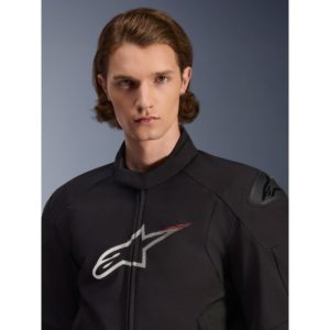 CHAQUETA ALPINESTARS IMPERMEABLE SMX BLACK WHITE BRIGHT RED