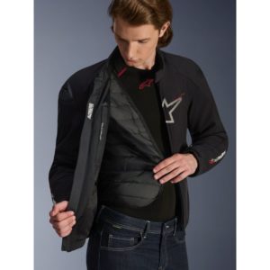 CHAQUETA ALPINESTARS IMPERMEABLE SMX BLACK WHITE BRIGHT RED