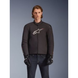 CHAQUETA ALPINESTARS IMPERMEABLE SMX BLACK WHITE BRIGHT RED