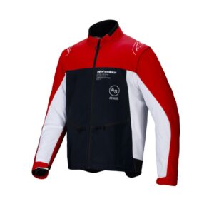 Chaqueta Alpinestars LITE-DURA SOFTSHELL BLACK BRIGHT RED WHITE