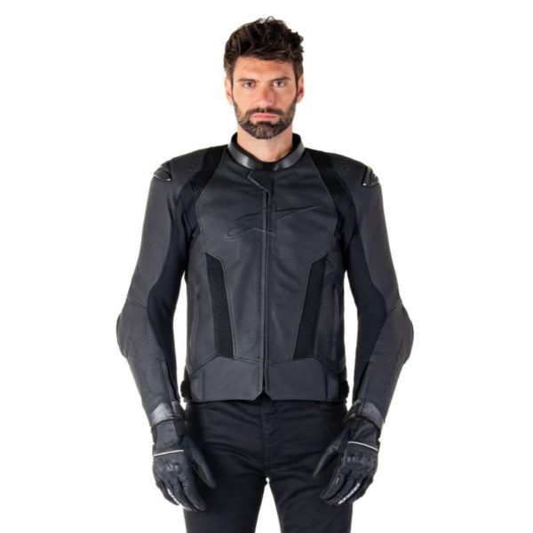 Chaqueta Alpinestars MISSILE V3 AIRFLOW LEATHER BLACK BLACK