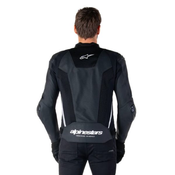 Chaqueta Alpinestars MISSILE V3 AIRFLOW LEATHER BLACK WHITE