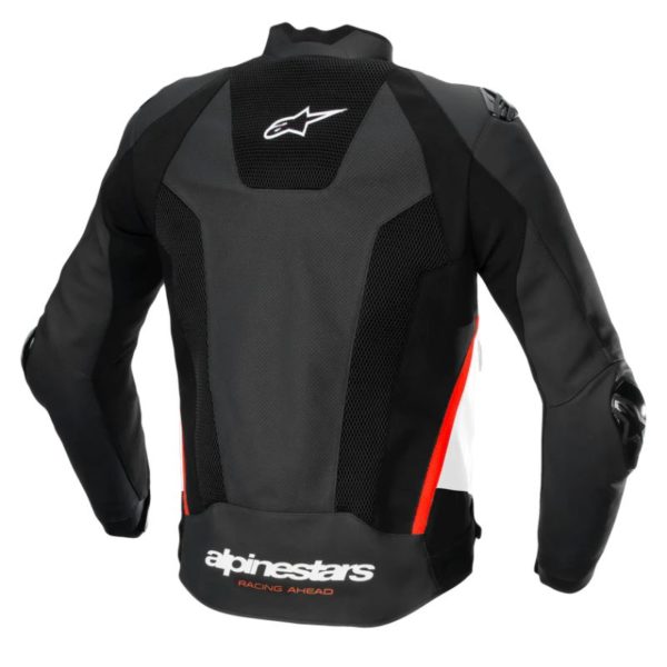 Chaqueta Alpinestars MISSILE V3 AIRFLOW LEATHER BLACK WHITE RED FLUO