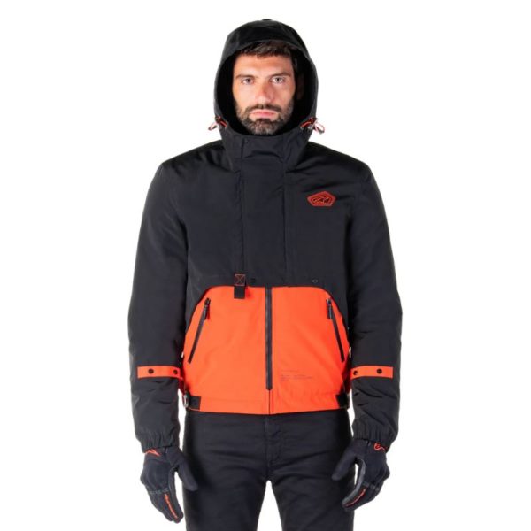 Chaqueta Alpinestars MOOTANT WP PARKA SPICY ORANGE BLACK