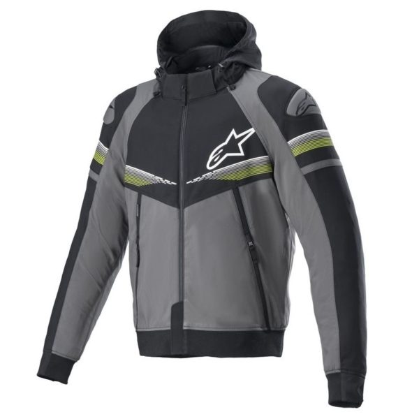 Chaqueta Alpinestars SEKTOR V2 TECH HOODIE FOREST TAR GRAY BLACK YELLOW FLUO