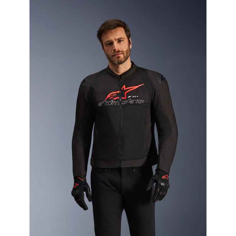 Chaqueta Alpinestars SMX AIR BLACK BRIGHT RED WHITE