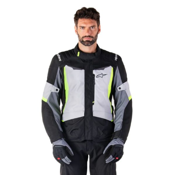 Chaqueta Alpinestars ST-1 WATERPROOF ICE GRAY BLACK YELLOW FLUO