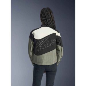 Chaqueta Alpinestars STELLA MOSHELL BLACK FUR GRAY OFF WHITE PINK