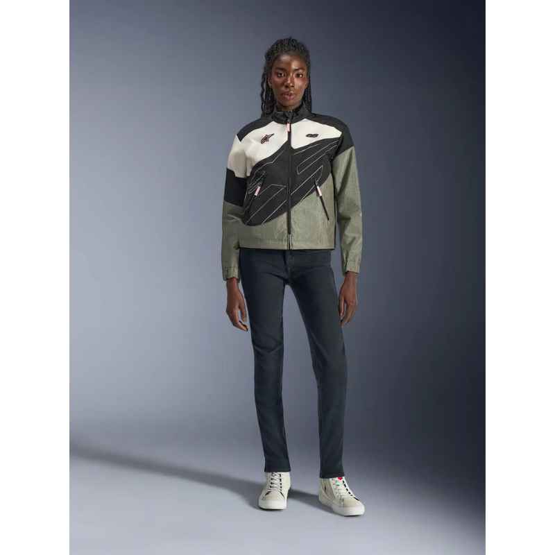 Chaqueta Alpinestars STELLA MOSHELL BLACK FUR GRAY OFF WHITE PINK