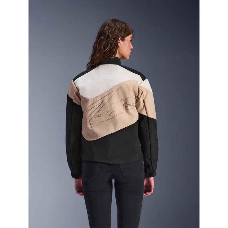 Chaqueta Alpinestars STELLA MOSHELL BLACK TROPICAL OFF WHITE