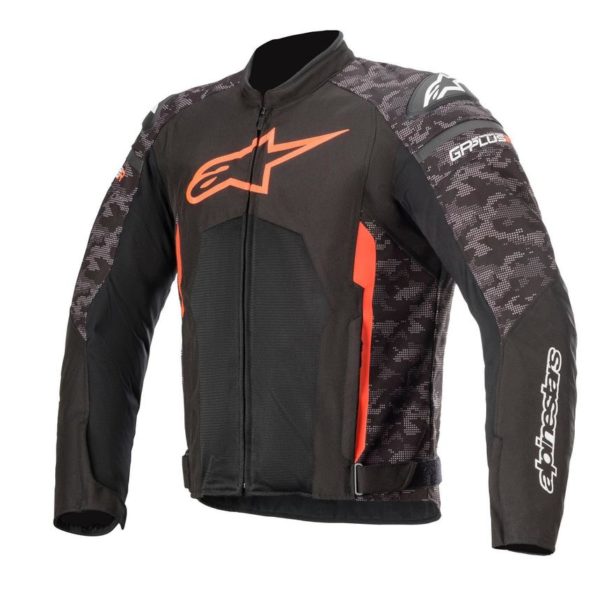 Chaqueta Alpinestars T-GP Plus R V3 Air Black Camo Red Fluorescent