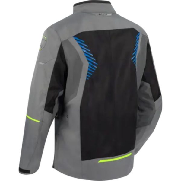 CHAQUETA BERING BAKUNDU GRIS NEGRO AZUL