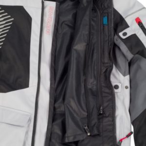 CHAQUETA BERING BAKUNDU GRIS NEGRO ROJO