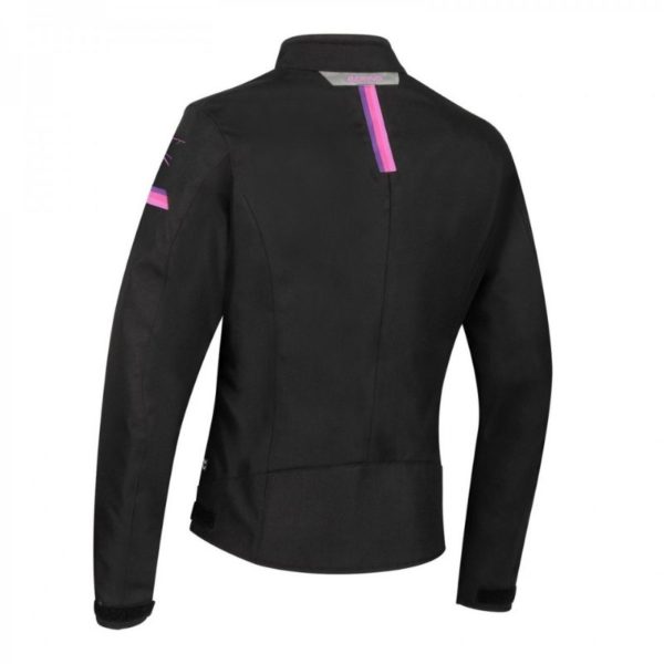 CHAQUETA BERING LADY RIVA NEGRO FUCSIA