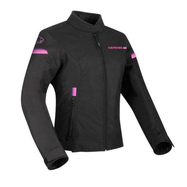 CHAQUETA BERING LADY RIVA NEGRO FUCSIA